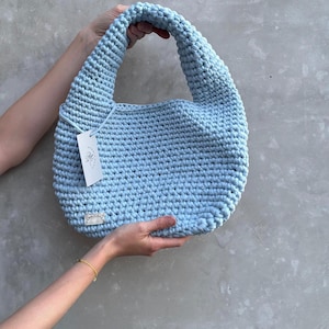 AENNI_Loop// Crocheted Shoulder Bag // Handmade Crochet Bag // Handle Bag