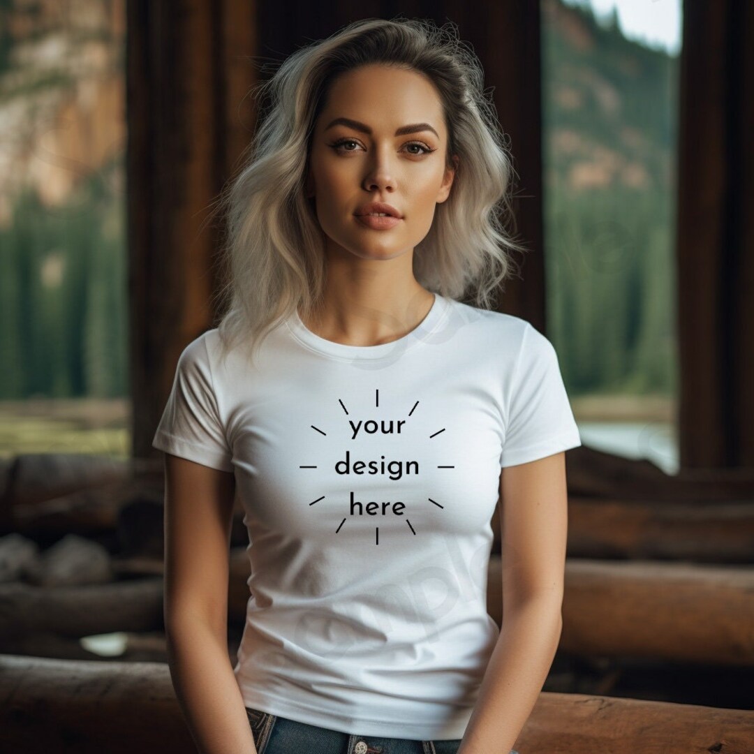 Gildan 64000 Mockup White Gildan T shirt Template Female Etsy gildan-64000-mockup-white-gildan-t-shirt-template-female-etsy