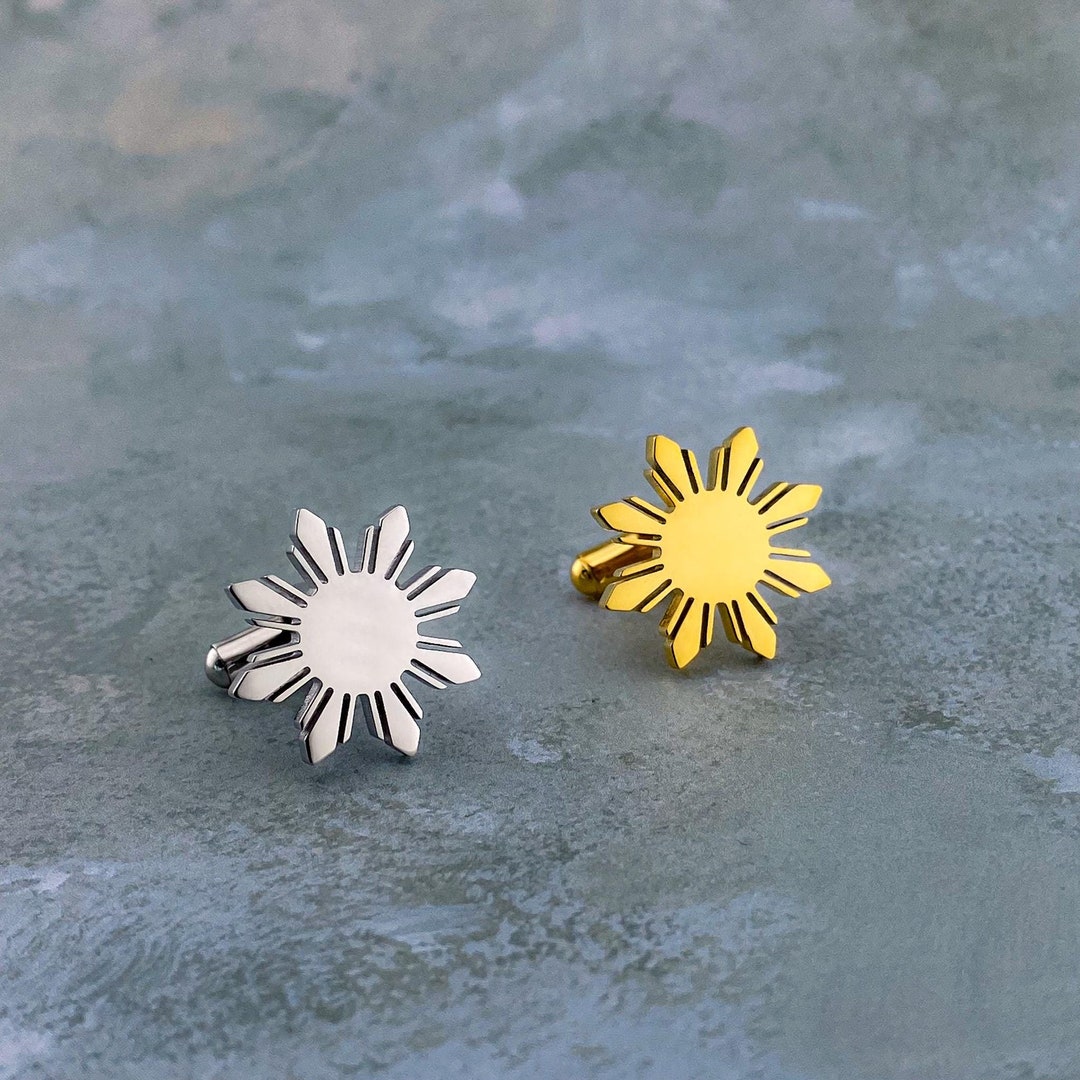 Araw Cufflinks – Philippine Sun Design - Etsy UK