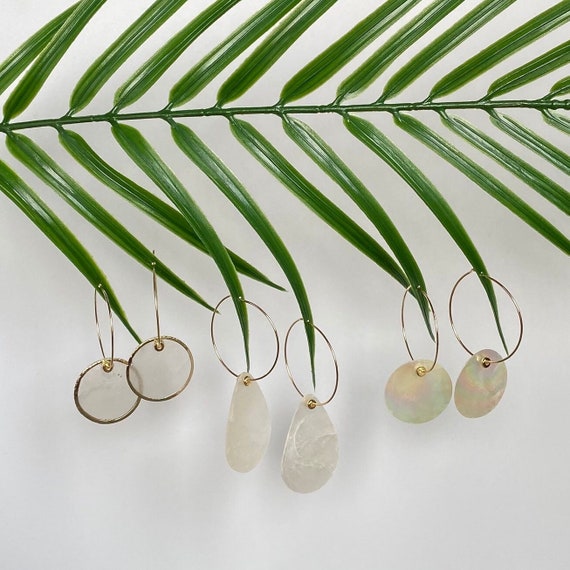 Capiz Shell Hoops Capiz Shell Hoops