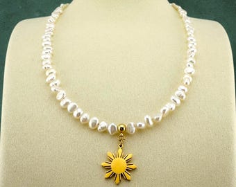 Baroque Pearl Necklace Freshwater Pearl Statement Jewelry Bridal Choker