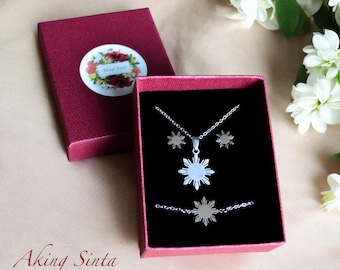 Philippine Sun Studs, Necklace and Bracelet Gift Set | Stainless Steel | Waterproof | Contemporary | Minimal | Pinoy | Pinay