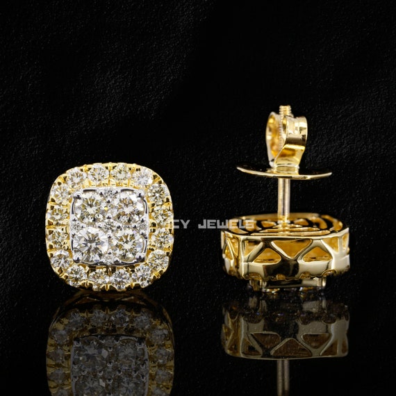 Custom diamond earrings for mens deals