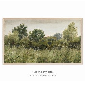 Art for Frame TV, &quot;Field of Oats&quot;, Samsung Frame TV Art, Digital Download, Vintage Landscape, Skovgaard