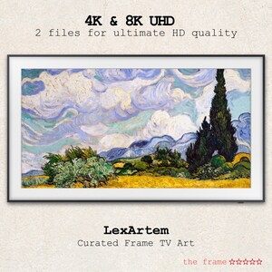 Samsung Frame TV Art, Wheat Field, Frame TV Art, Wall Art, Digital Download, Van Gogh, Post-impressionist Masterpiece
