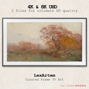 Samsung Frame TV Art, November Morning, Frame TV Art, Wall Art, Instant Download, Landscape, Onderdonk