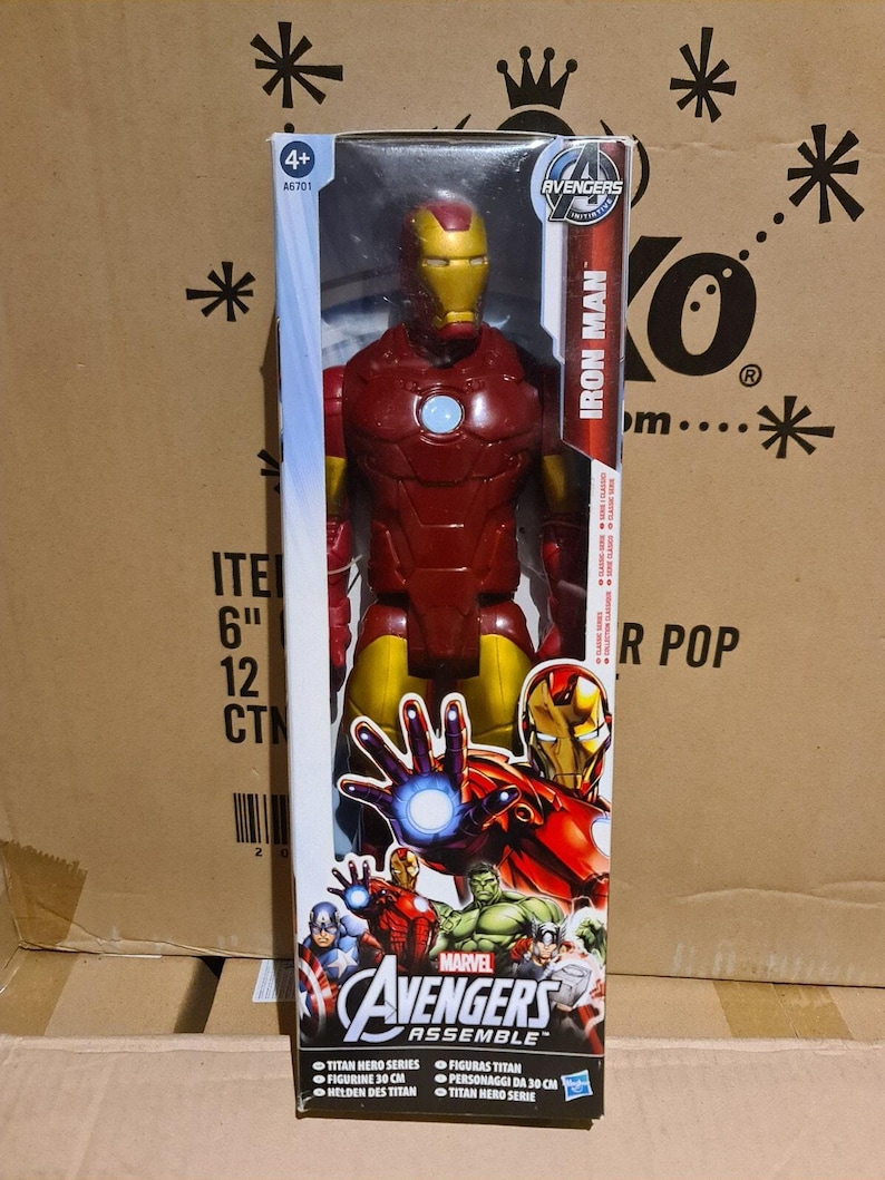 Marvel Action Figures Titan Hero Series Avengers Hasbro Iron Man 12" 30cm image 1