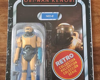 Disney Hasbro Star Wars Obi-Wan Kenobi Ned-B Retro Collection Kenner New 2022