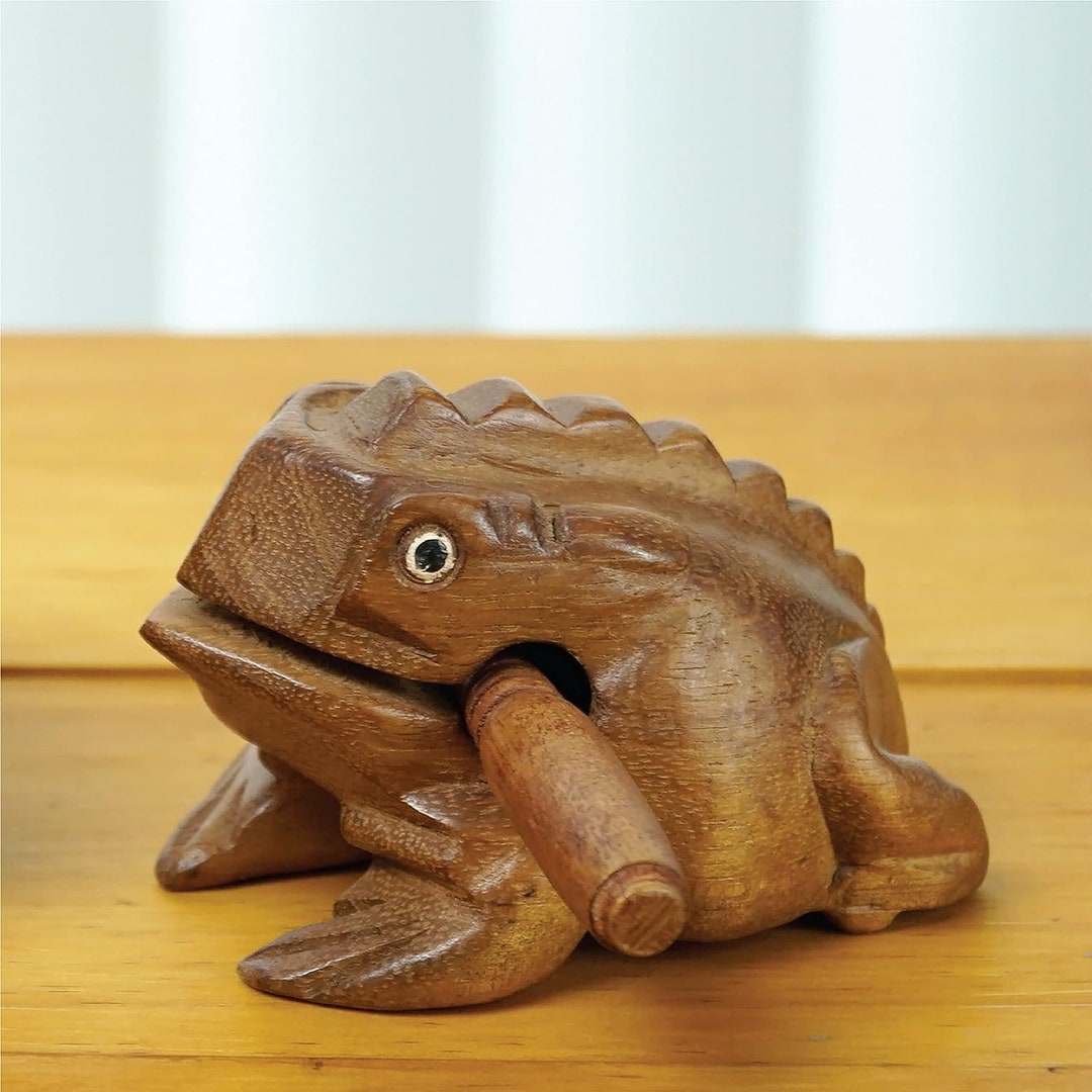 Wooden Frog Rasp Musical Instruments of Africa Frog Rasp Super Etsy