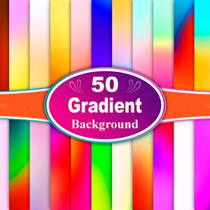 Ombre Gradient Backgrounds: 50 Grainy Textures (Digital Download)