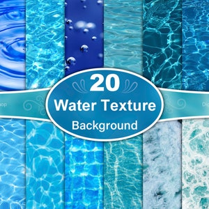 Wasser Textur Hintergrund, Pool Wasser Digitales Papier, Schwimmbad Wasser Hintergrund, Meerwasser Digitales Papier, Ozean Wasser Digitales Papier