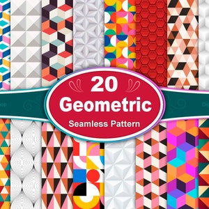 Geometrisches Musterdesign, Abstraktes geometrisches Muster, geometrisches digitales Papier, geometrisches Muster 3D, geometrischer Hintergrund, geometrischer Druck