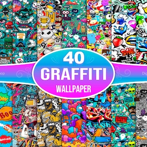 Graffiti Wallpaper, Graffiti Zeichnung, Graffiti Hintergrund, Graffiti-Muster, Graffiti-Kunst, Graffiti-Poster, Graffiti-Digitales Papier