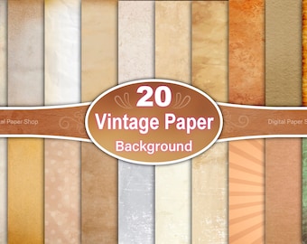 Vintage Papier Textur Hintergründe: 20 gealterte Digitale Papiere (JPG)