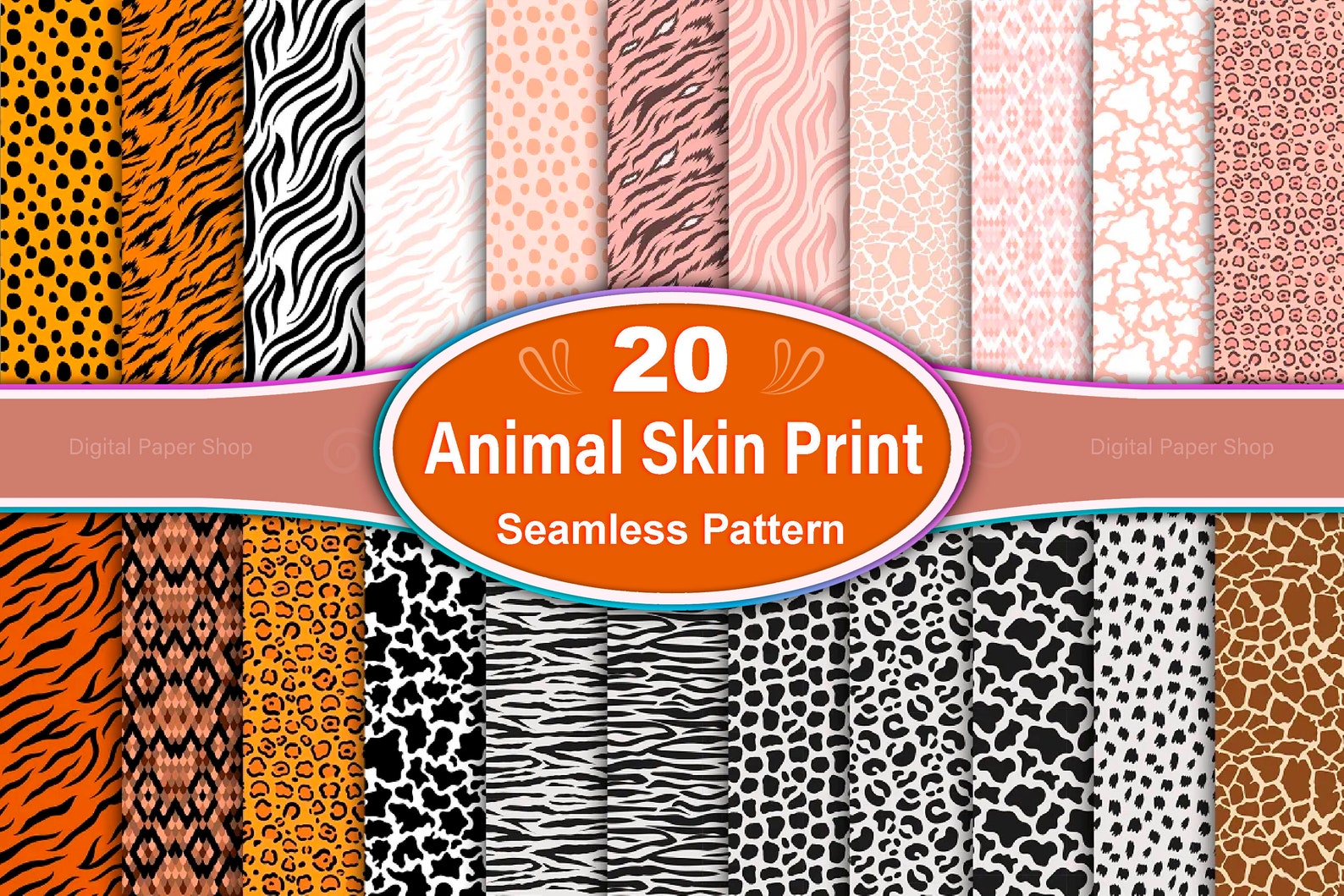Animal Skin Seamless Pattern, Animal Print Seamless Pattern, Animal ...