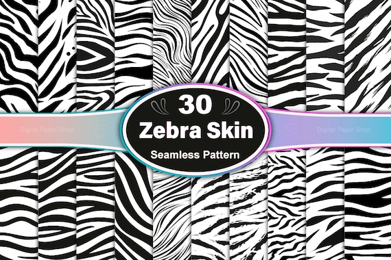 Zebra Skin Vector Seamless Pattern 02 Free Download