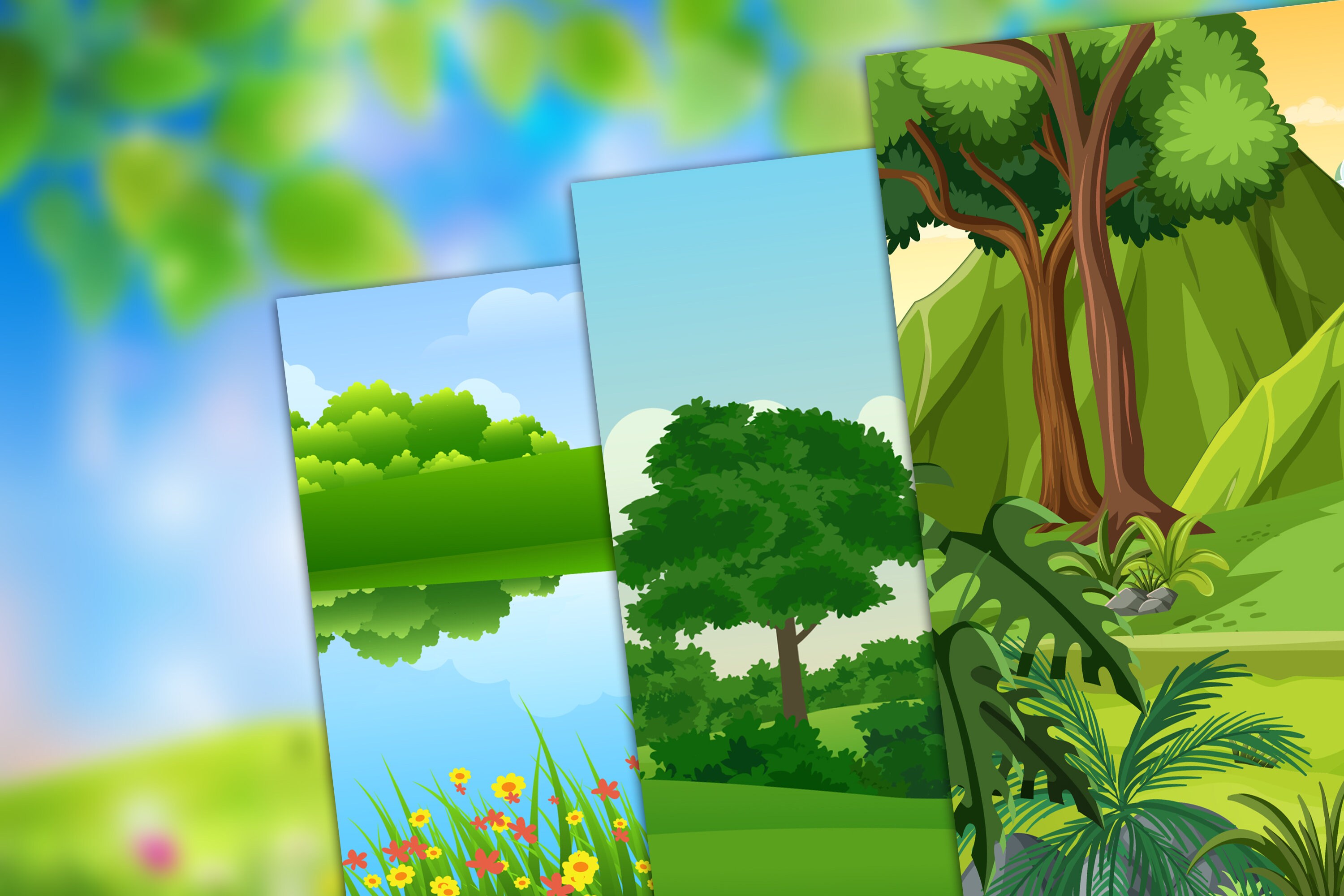 Nature Landscape Backgrounds: 20 JPG Files (digital Download) - Etsy