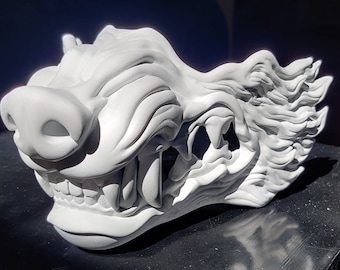 Wolf Mask - 3D printed base