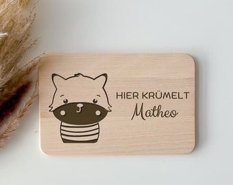 Frühstücksbrett Kinder, Brett personalisiert, Frühstücksbrett personalisiert, Baby Geschenk, Personalisiertes Geschenk Baby