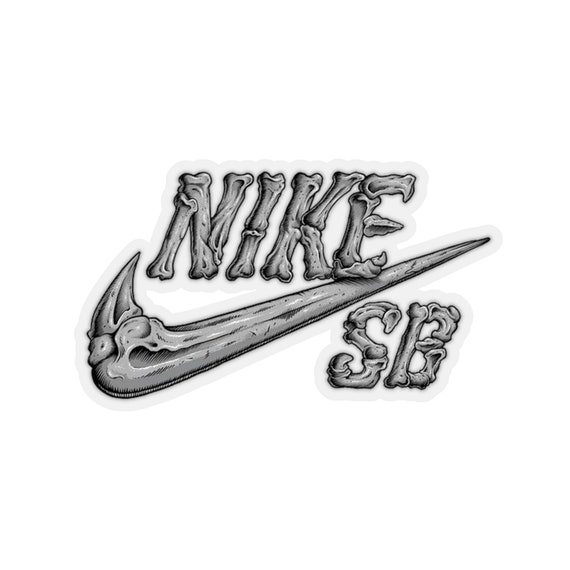 Nike Sb Skeleton Skate Sticker - Etsy
