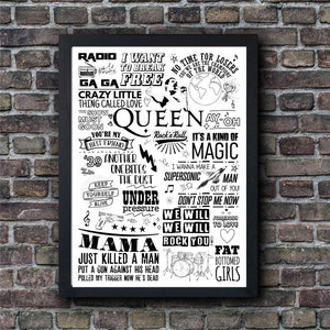 Queen lyrics art -  España