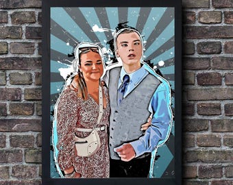 Custom Watercolor Portrait: Personalized Photo to Poster Art Print