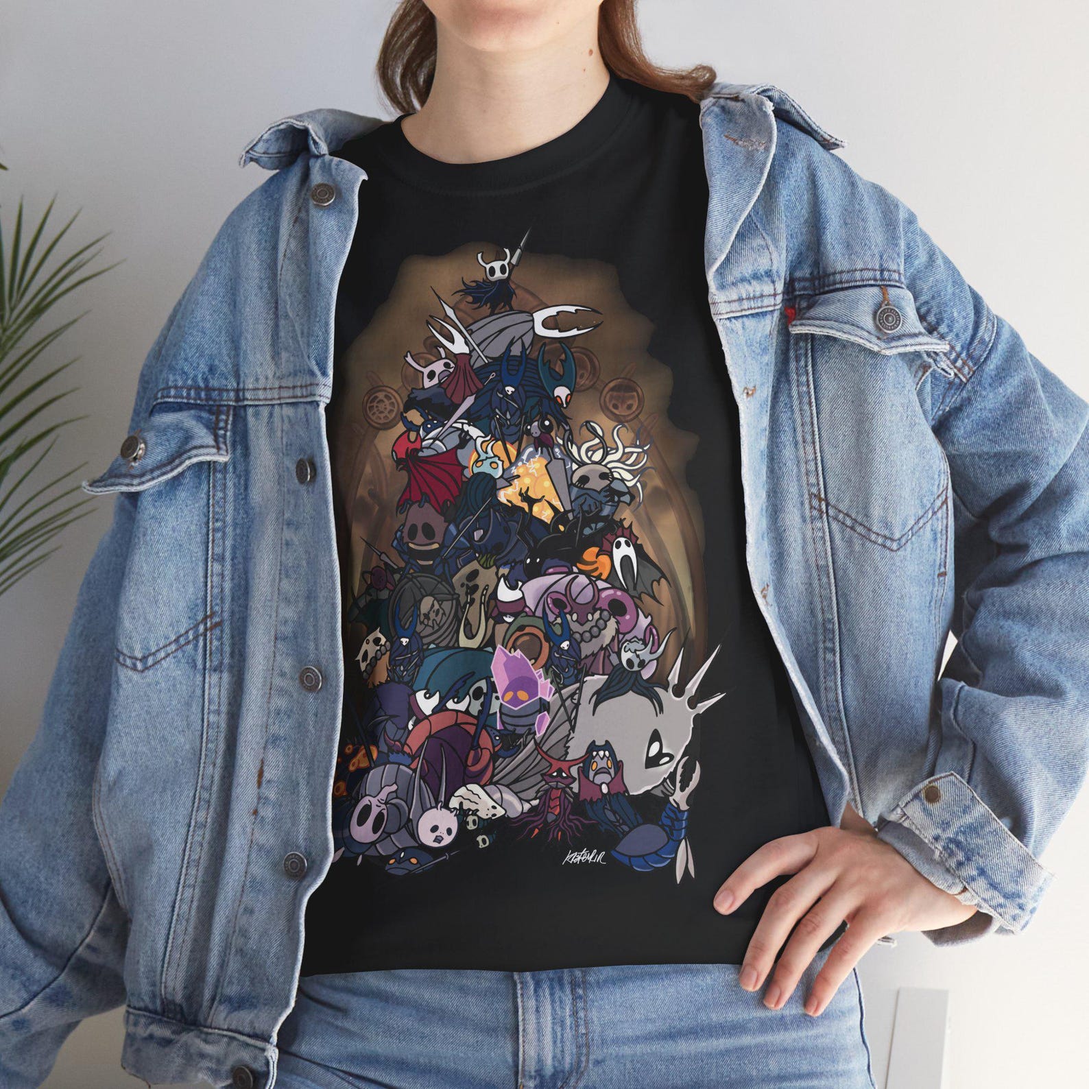 Hollow Knight Pantheon Defeated Unisex Tee, Gamer Gift, Silksong