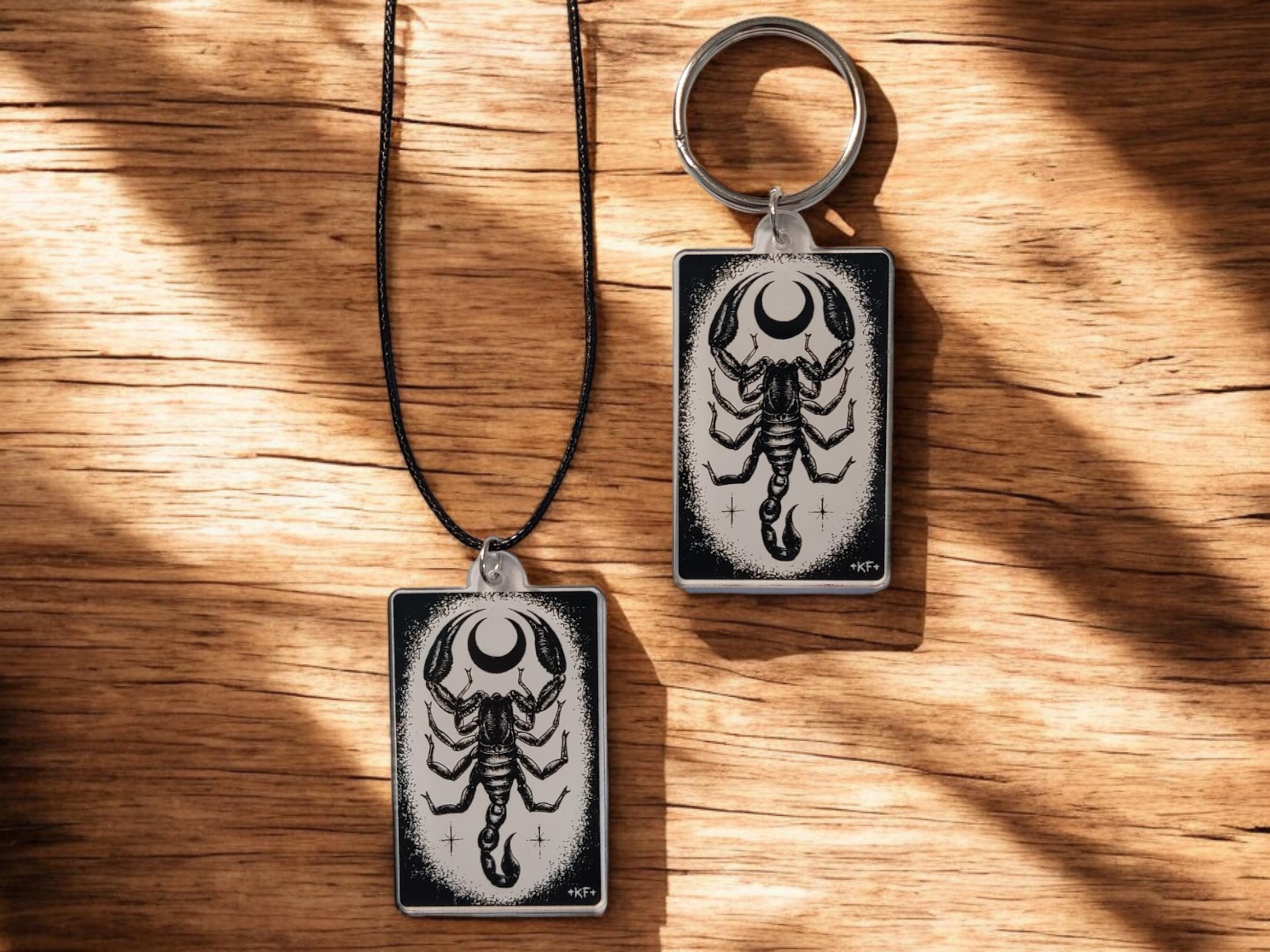 Portachiavi Retrò Animale Scorpione Gotico Punk Metallo Insetto - Foto 3