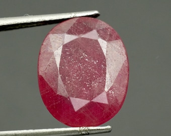 9.50 Cts. Oval Rubin Edelstein: Glas gefüllte lose Stein