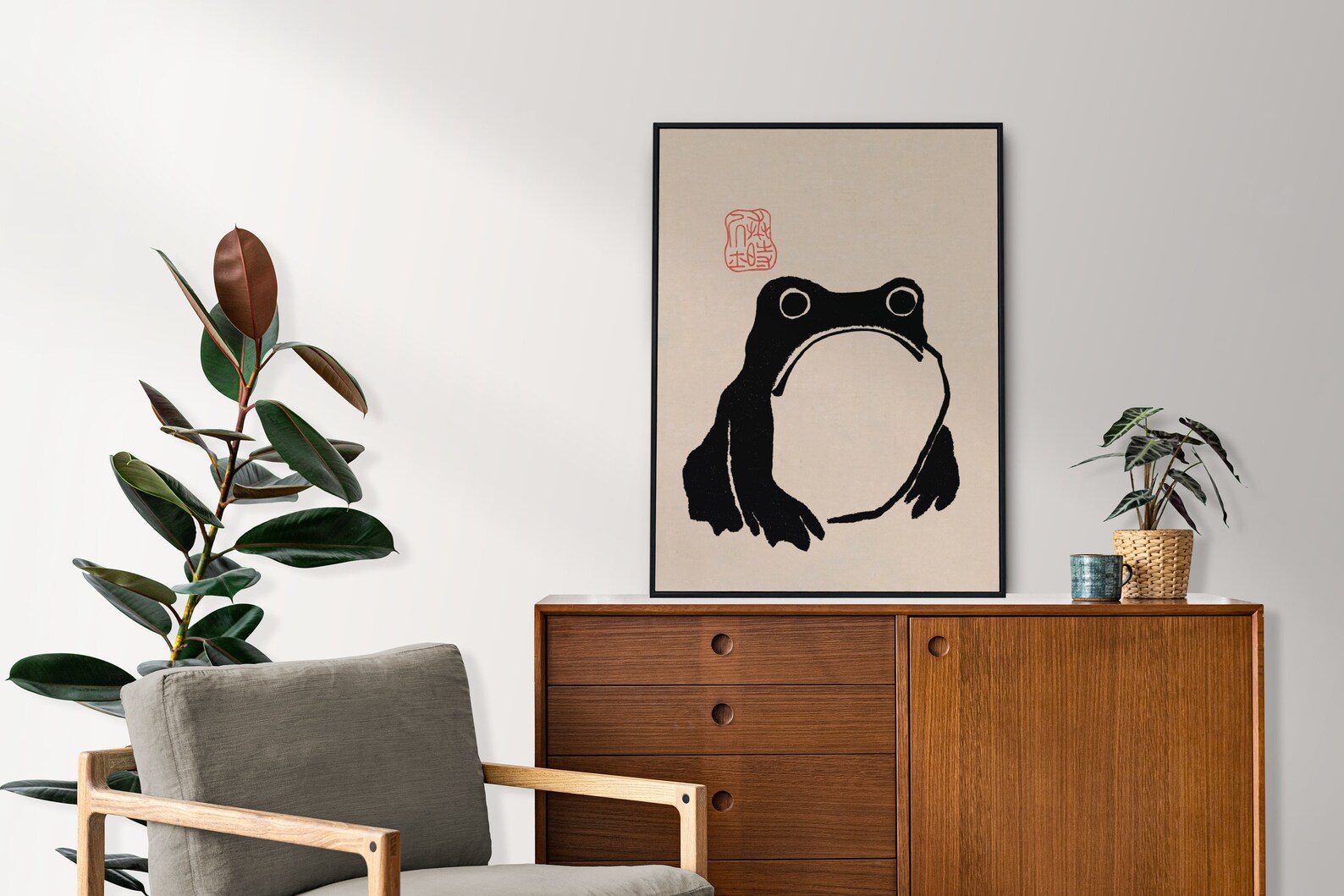 Matsumoto Hoji Frogs 3 Part Triptych Vintage Japanese Print ...