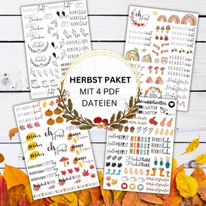 Pacchetto autunno candele tatuaggio set adesivi candele pdf pacchetto autunno design candele autunno amore autunno magico tempo coccoloso zucca