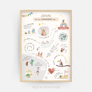 Affirmationen für Kinder | pdf Datei | Selbstvertrauen | Selbstliebeposter | positive Glaubenssätze | Mutmacher Poster zum ausdrucken