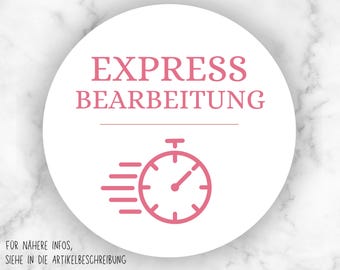 Express-Bearbeitung bei eiligen Bestellungen - upgrade einer Bestellung bei Kerzenkids - bitte Beschreibung genau lesen