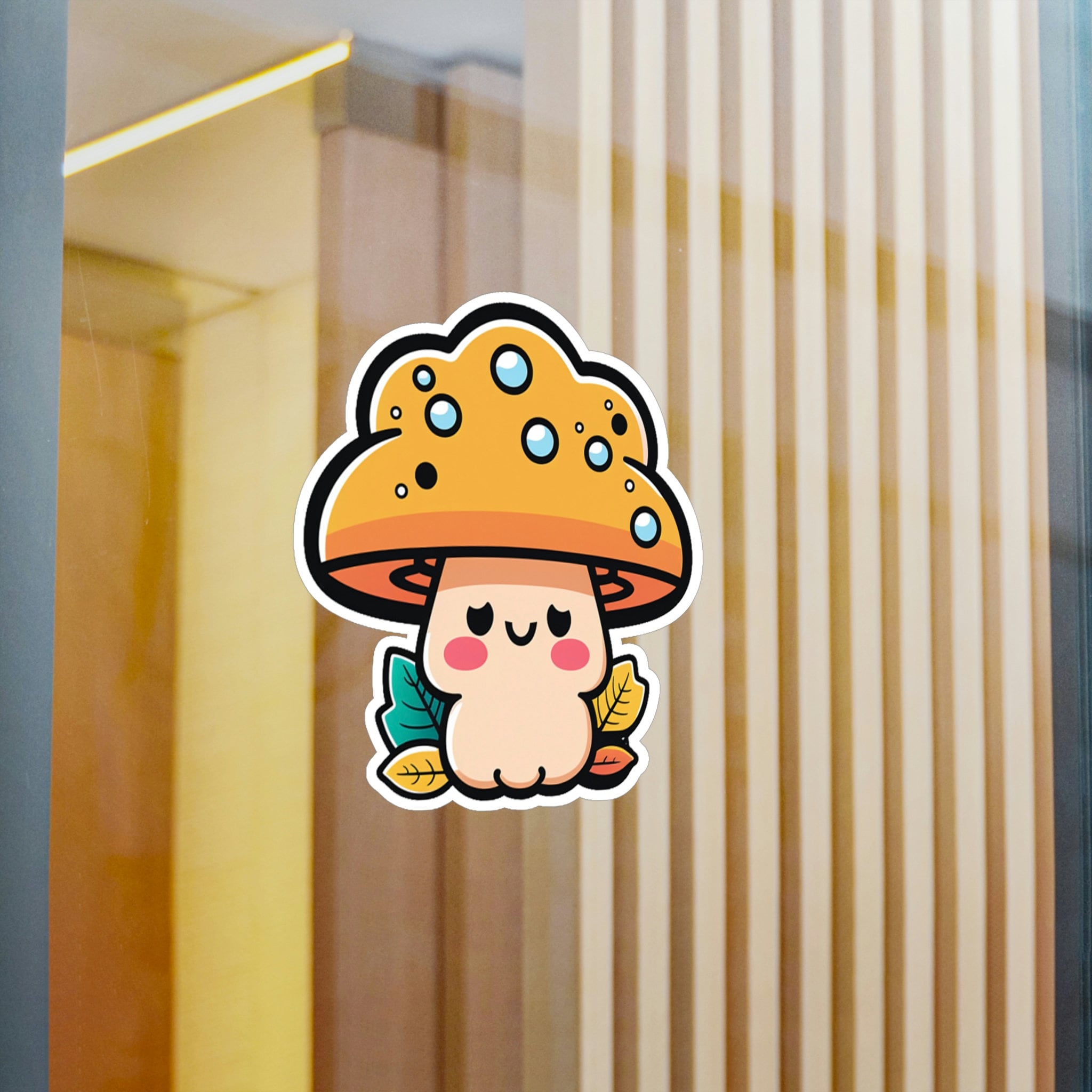 Cute Kawaii Mushrooms Sticker Mushroom Sticker