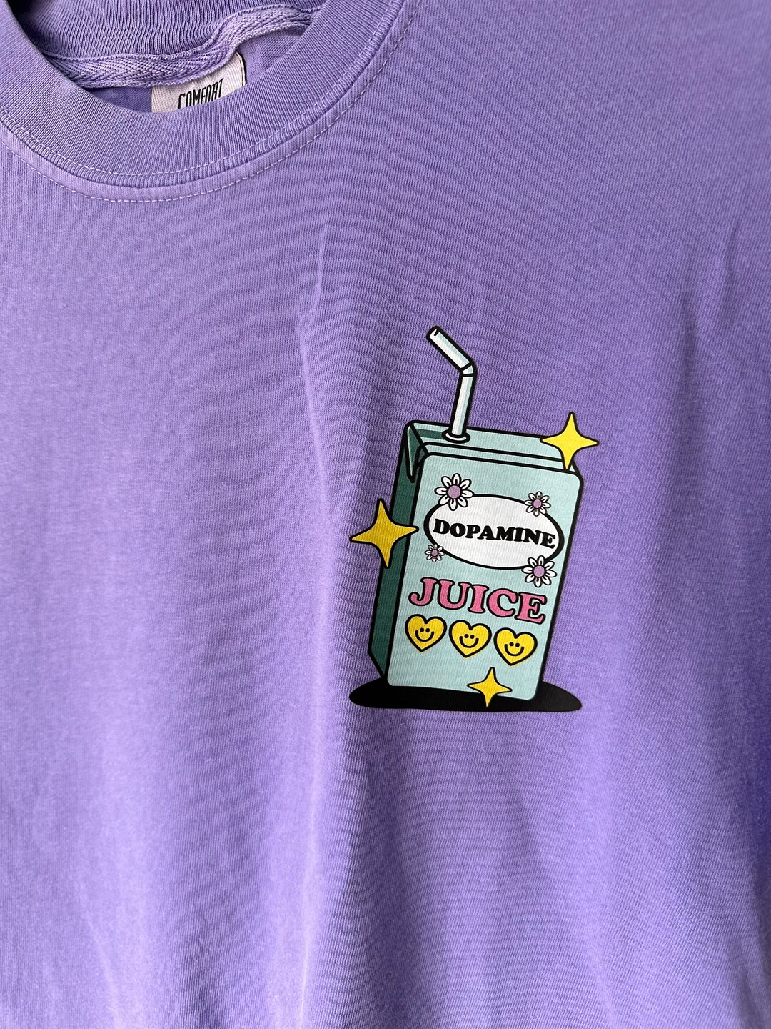 Comfort Colors Dopamine Juice Mental Health Tshirt Positivity Shirt