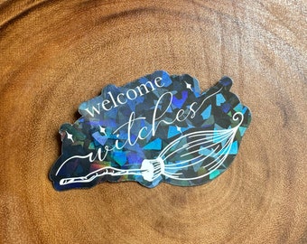 Welcome witches sticker