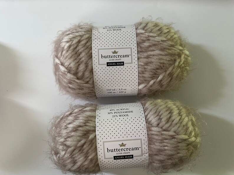 Buttercream Luxe Craft Angel Hair Yarn Etsy