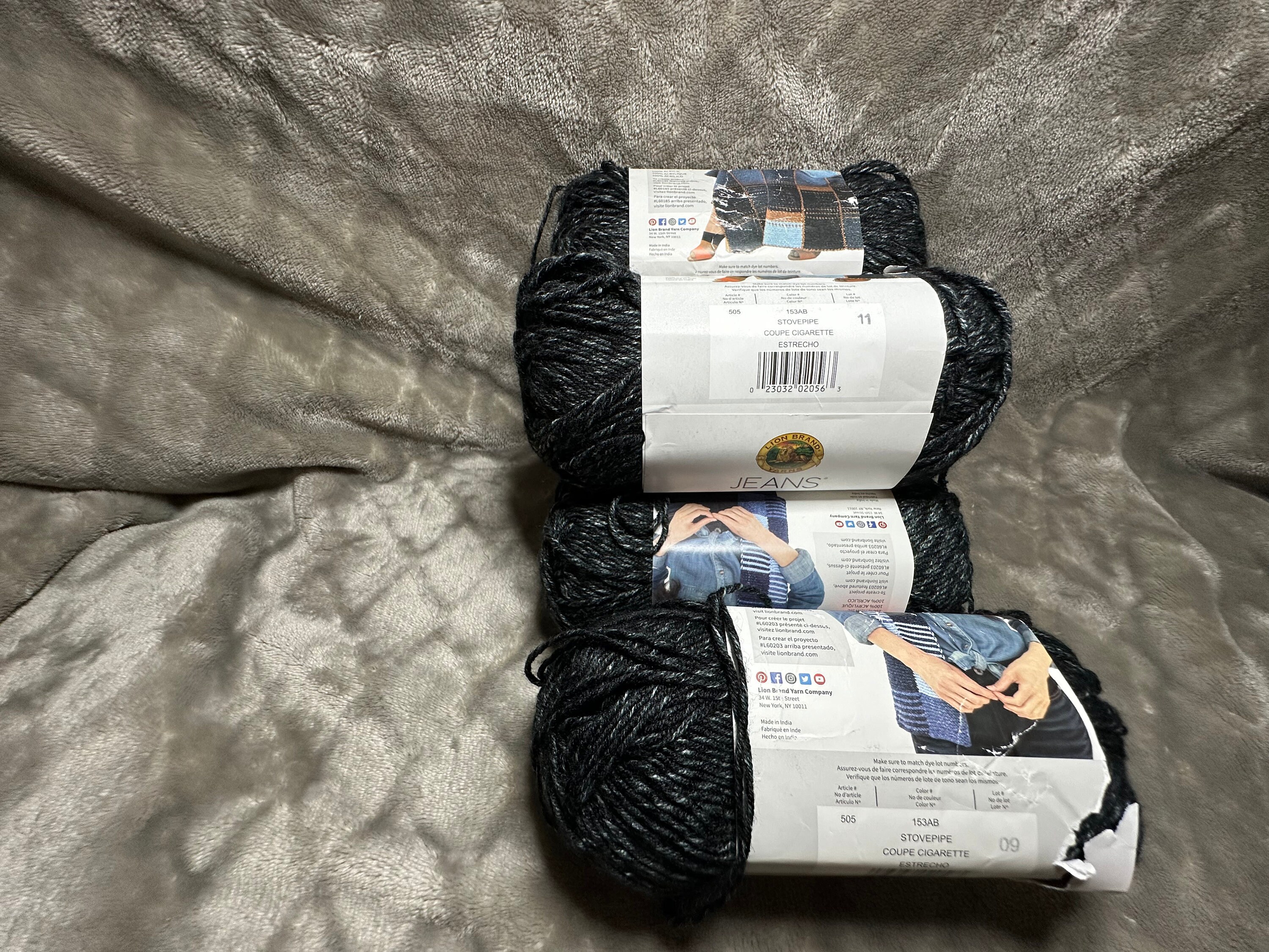 Destash Lion Brand Jeans Yarn Etsy