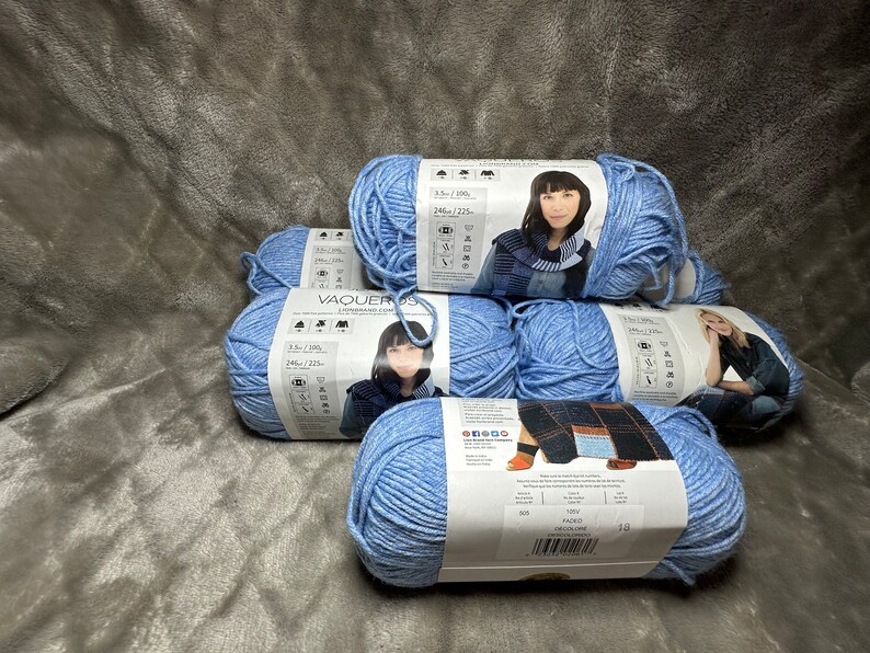 Destash Lion Brand Jeans Yarn Etsy