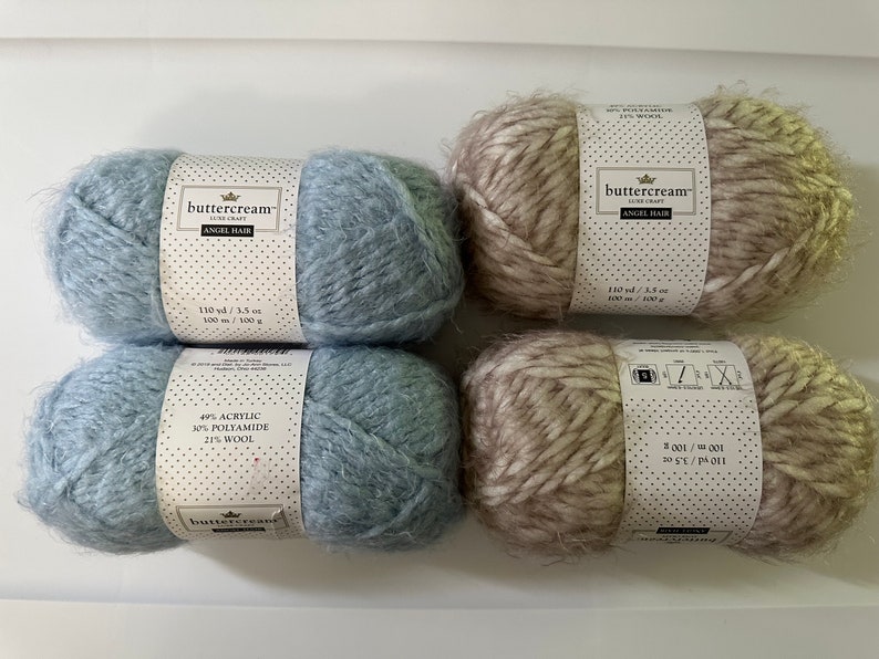 Buttercream Luxe Craft Angel Hair Yarn Etsy