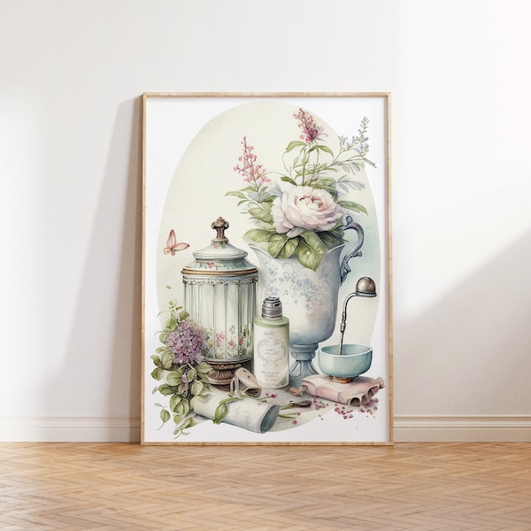 Vintage Bathroom Art - Etsy