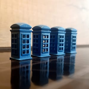 English telephone box, phone token