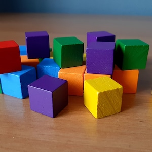 Wooden Blocks, Wooden Cubes 15mm x 15mm