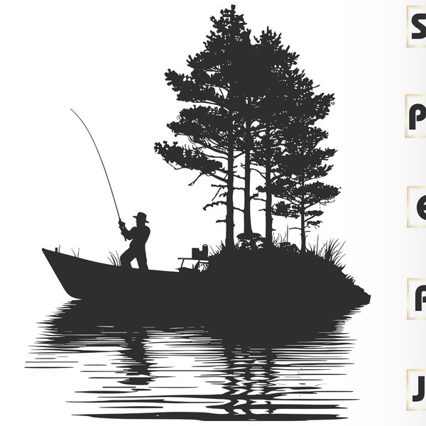 Pescatore SVG, Pesca in formato SVG, Clipart di pesca, Clipart di pesca in formato SVG, Pesca in formato SVG Bundle, Pesca in formato SVG, File di taglio di pesca, Vettore di pesca, Pesca