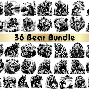 Bear svg, Bear svg cut file, Bear cut file, Bear head svg, Silhouette svg, Black bear svg, Bear svg files, Bear vector, Bear silhouette svg