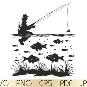 Fisherman SVG, Fishing svg, Fishing clipart, Fishing clipart svg, Fishing svg Bundle, Fishing svg, Fishing cut file, Fishing vector, Fishing