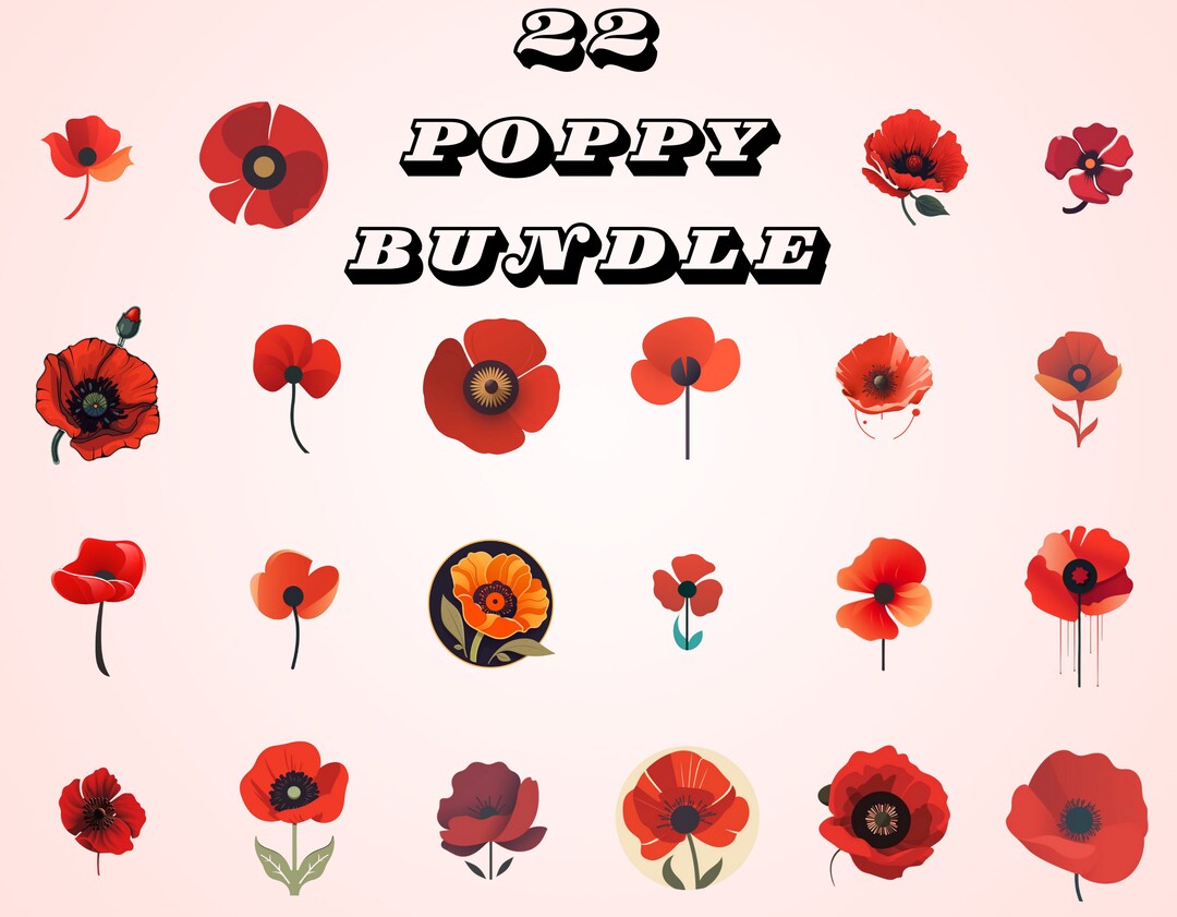 Poppy Svg Poppies Svg Poppy Svg File Poppy Art Poppy Etsy