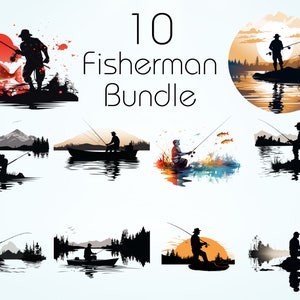 Pêcheur Svg, Svg de pêche, pêche clipart, pêche clipart Png, pêche Svg Bundle, Svg pêche, rétro svg, rétro coucher de soleil svg, pêche png