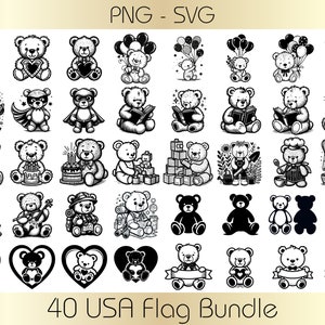 Teddy Bear SVG, teddy bear svg for cricut, Teddy svg, teddy bear outline, bear clipart, bear png, bear vector, bear svg file, bear svg, Bear