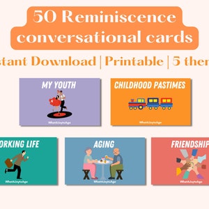 Gesprekskaarten herinneringen voor senioren, gesprekskaarten, herinneringstherapie, dementie, alzheimer, communicatiestarter
